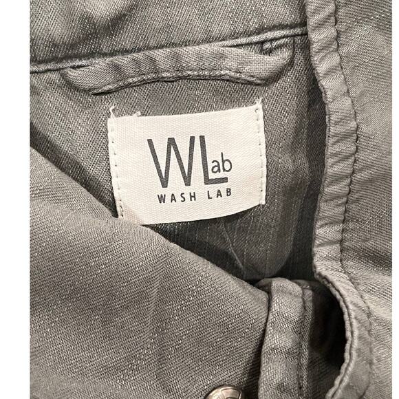 WASH LAB DENIM Road Trim Split Hem Zip-Up Jacket Size XS - Picture 10 of 12